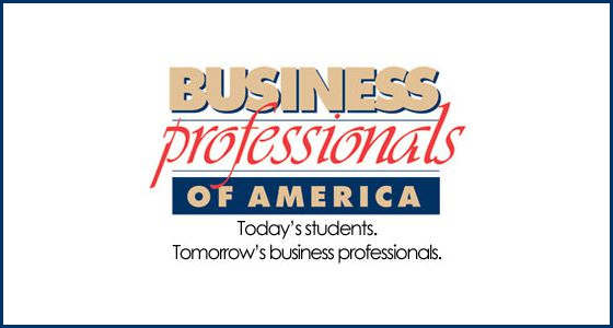 Organization's logo: Business Professionals of America. Today's students, Tomorrow's business professionals.